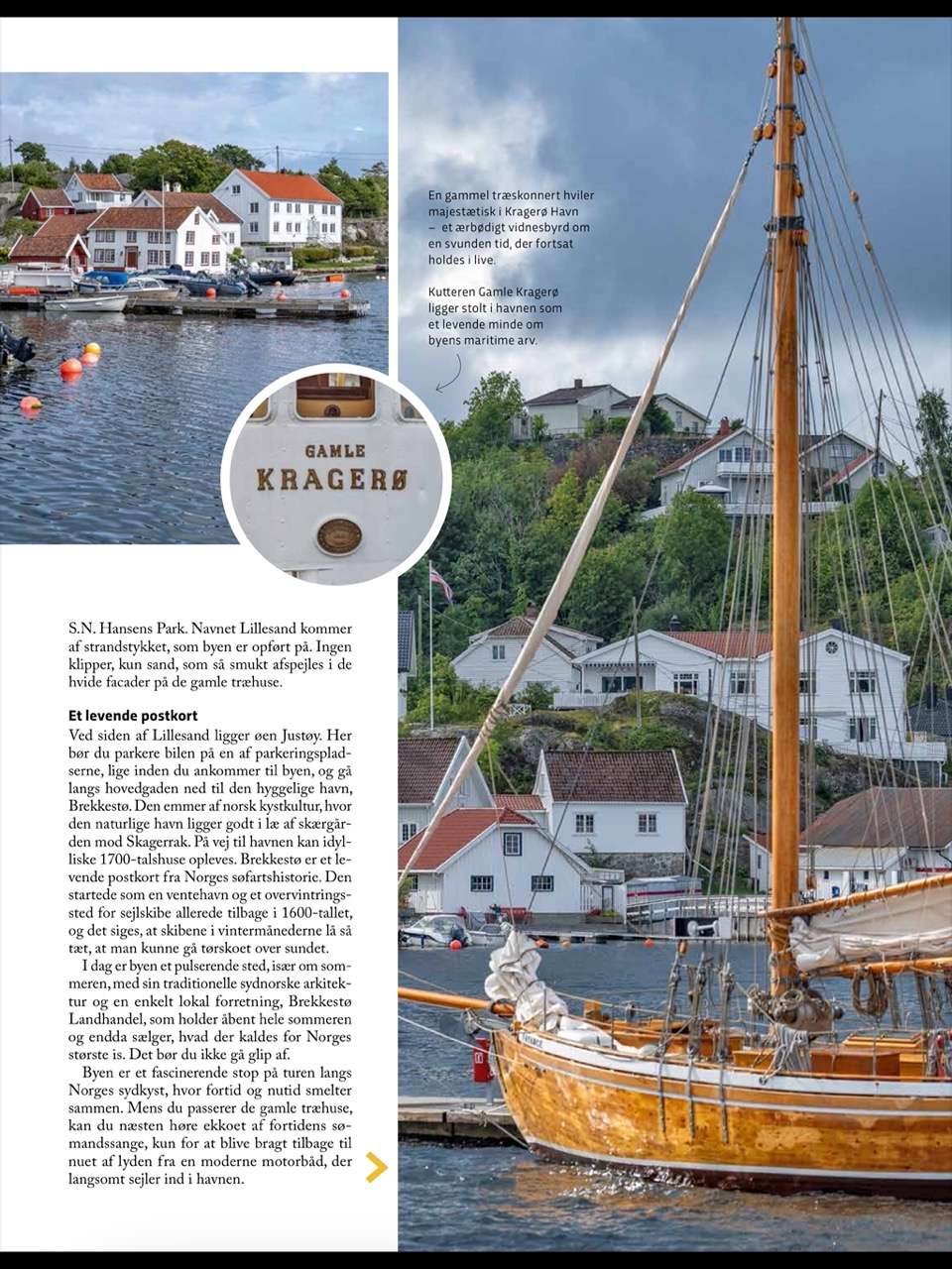 Magasinet Motor fra FDM med rejseartikel og fotos fra Norge af Kenn Römer-Bruhn