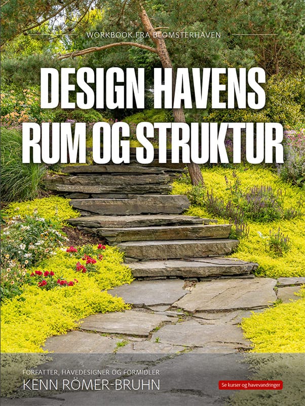 Forsiden af arbejdsbogen Design havens rum og struktur